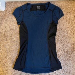 AE Blue Workout Top